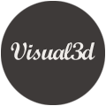 Visual3D logo
